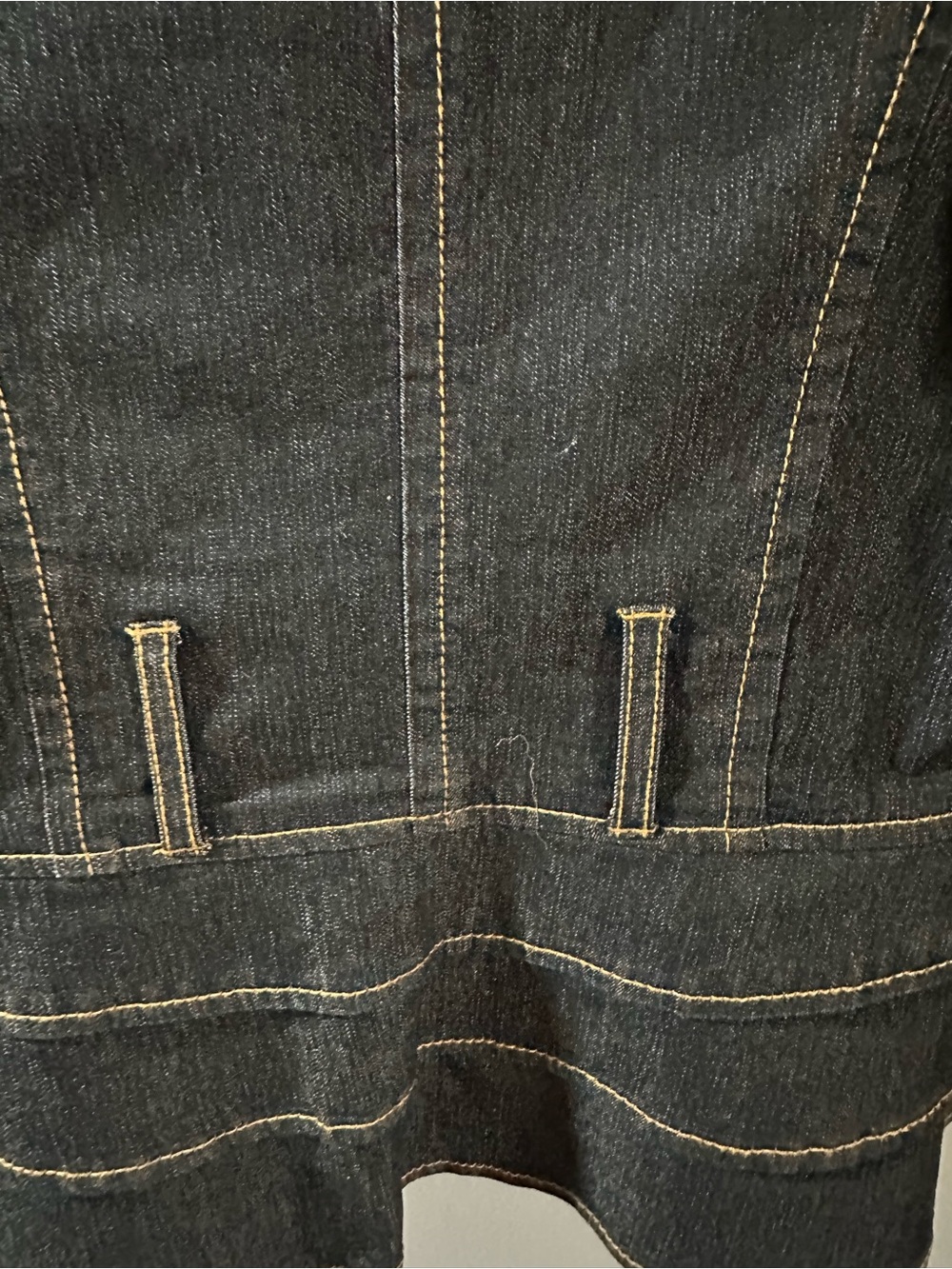 Bisou Bisou Structured Dark Denim Jacket - Picture 7 of 10
